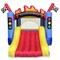 Cloud 9 Inflatable Bounce House and Blower, Race Car Track Theme Bouncer for Kids with Slide and Large Jumping Area
